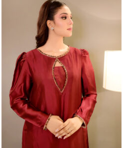 3 Piece - Printed Embroidered Suit