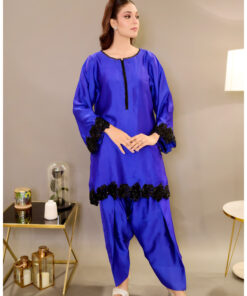 Blue Enchant – Royal Blue Luxury Pret Suit