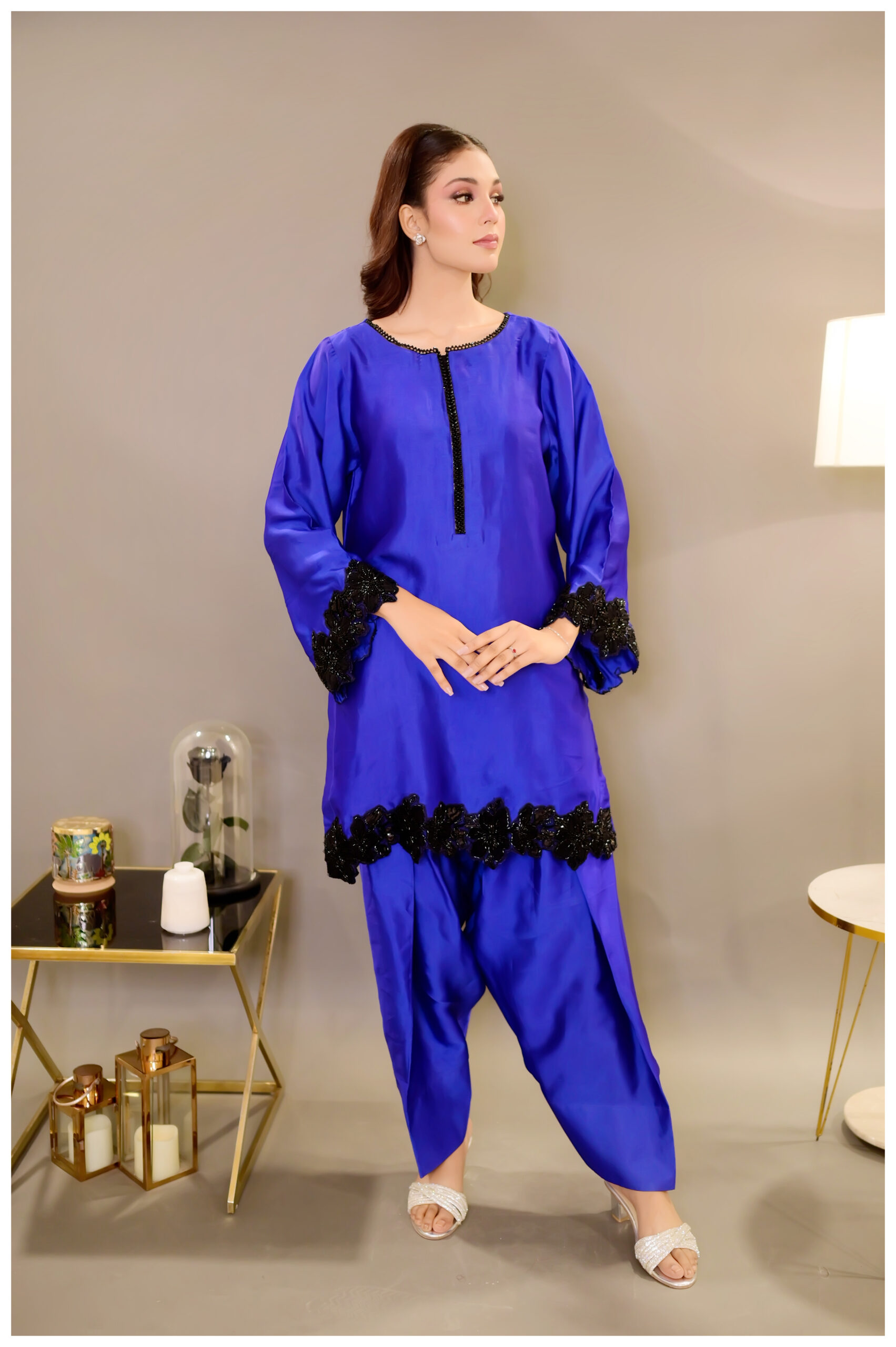 Blue Enchant – Royal Blue Luxury Pret Suit