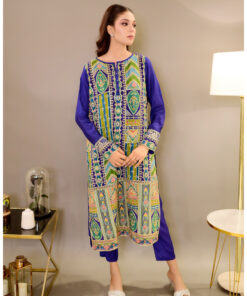 Alternative view of 3 Piece - Digital Printed Embroidered Suit