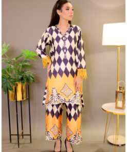 Harvest Radiance – Luxury Printed 3-Piece Outfit UK