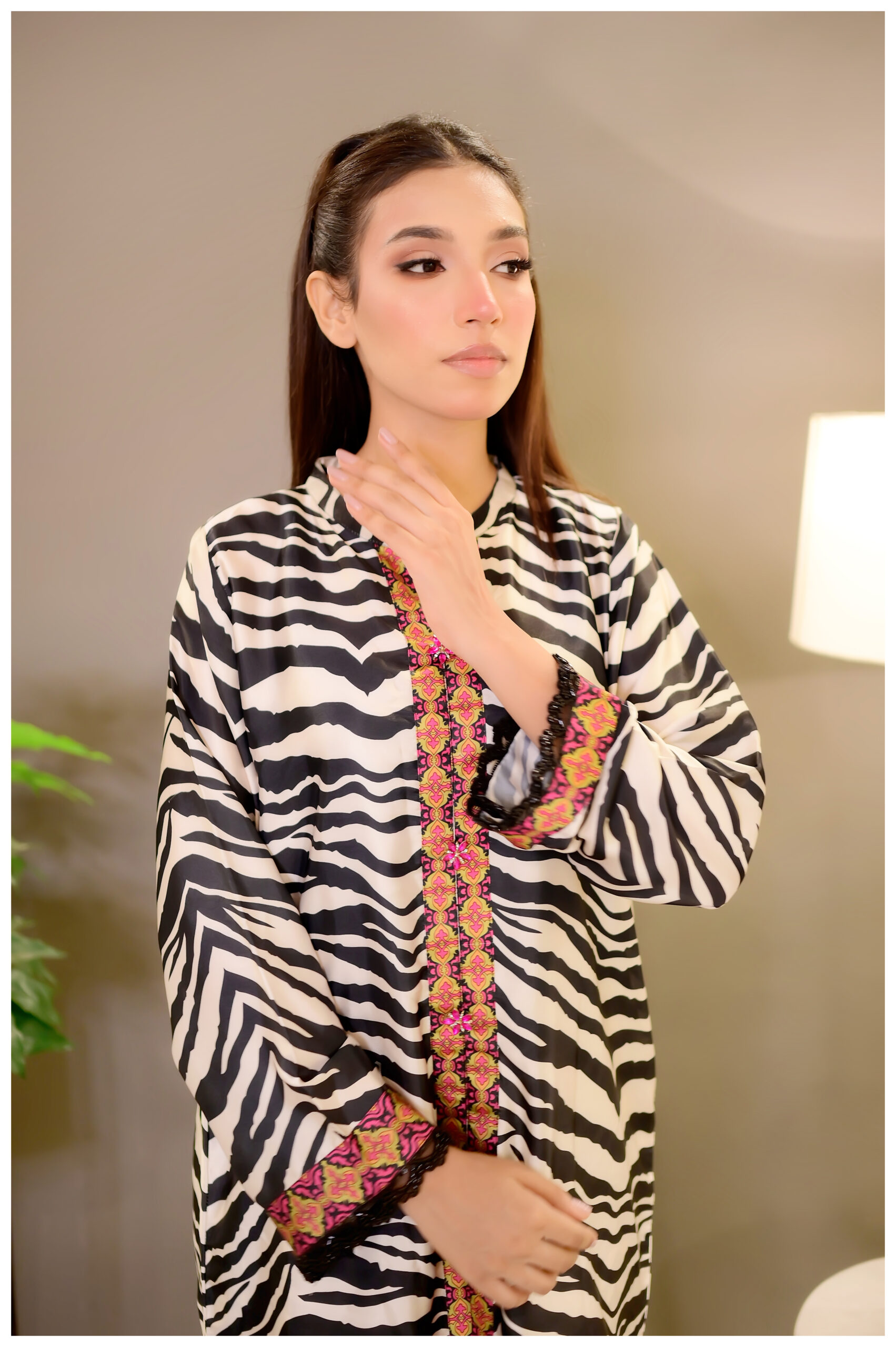 Zebra Luxe – Bold Zebra Print Luxury Pret Outfit UK - Image 14
