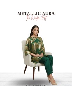 Metallic Aura – Luxury 3-Piece Pret Suit UK
